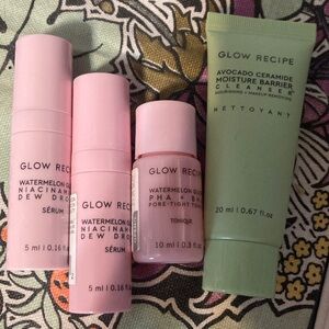 Glow Recipe Travel Skincare Set in Pouch